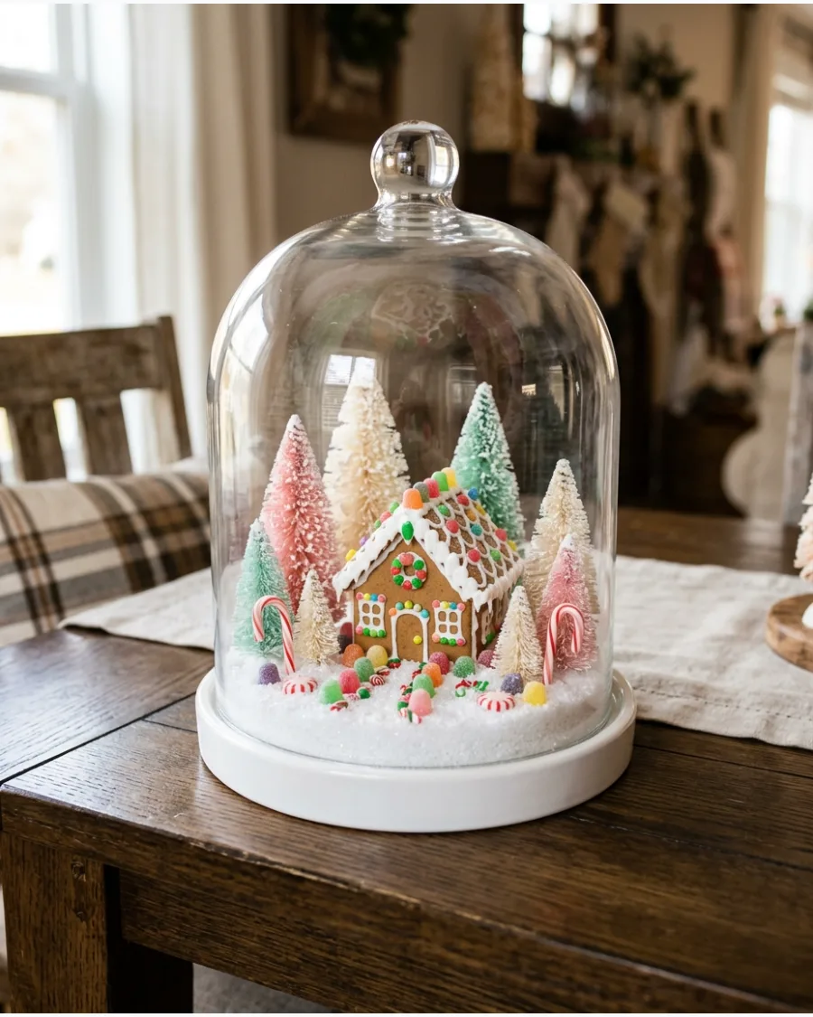 26. Candyland Christmas Cloche