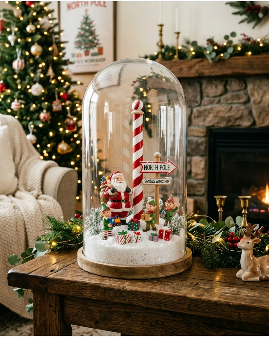 27. North Pole Christmas Cloche