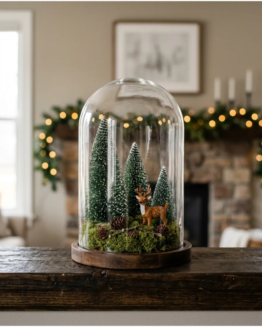 31. Woodland Christmas Cloche