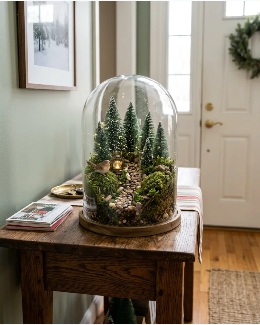 35. Enchanted Forest Christmas Cloche