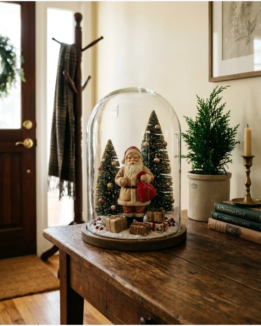 42. Vintage Santa Cloche