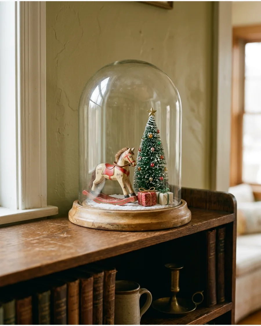 43. Antique Toy Christmas Cloche