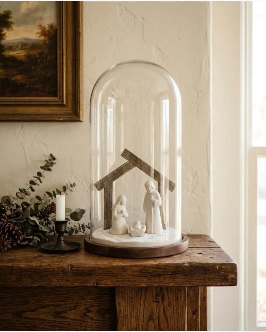 46. Nativity Christmas Cloche