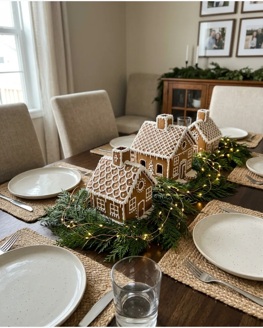 22. Gingerbread Christmas Dining Table
