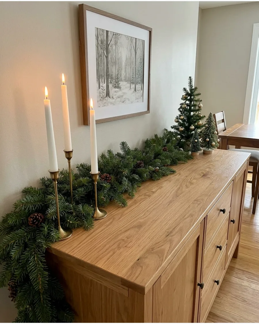 51. Christmas Dining Room Sideboard