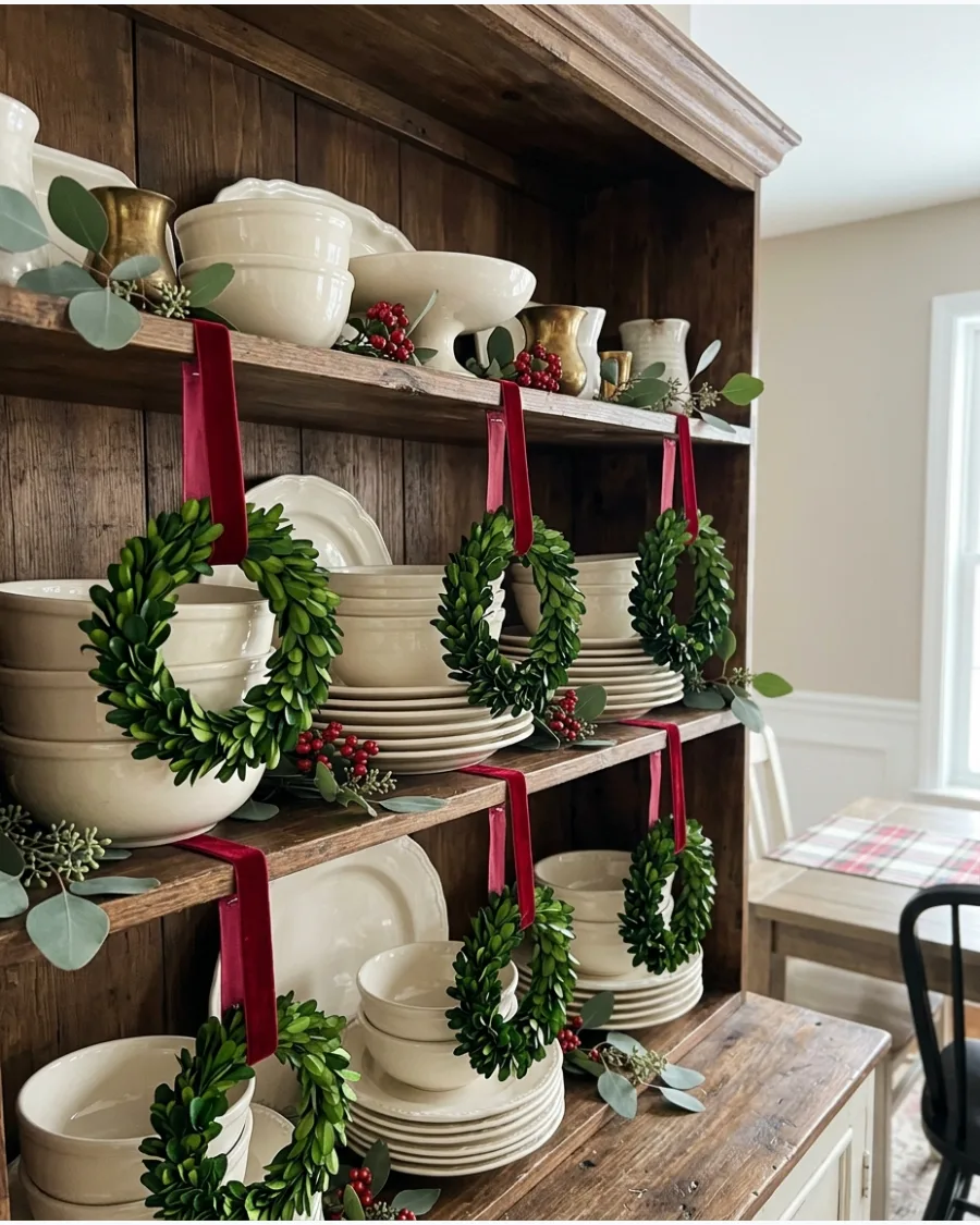 53. Christmas Dining Room Hutch