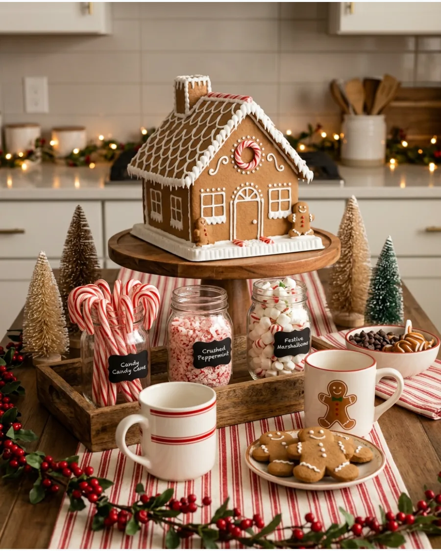 12. Gingerbread and Peppermint Cocoa Bar
