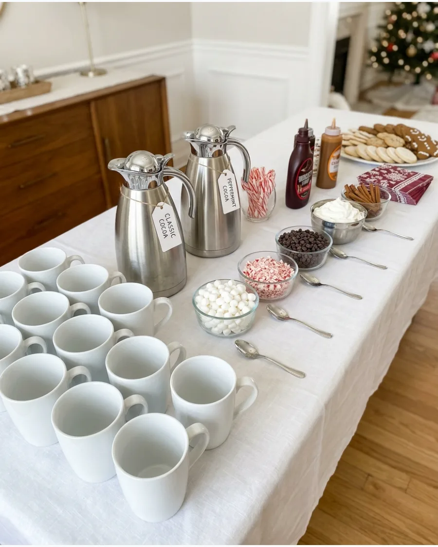 22. Christmas Party Hot Cocoa Buffet