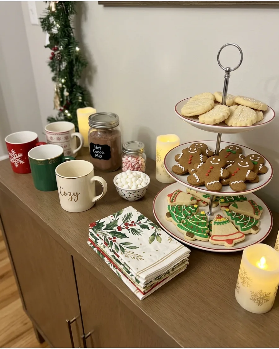 24. Christmas Cookie and Hot Cocoa Bar