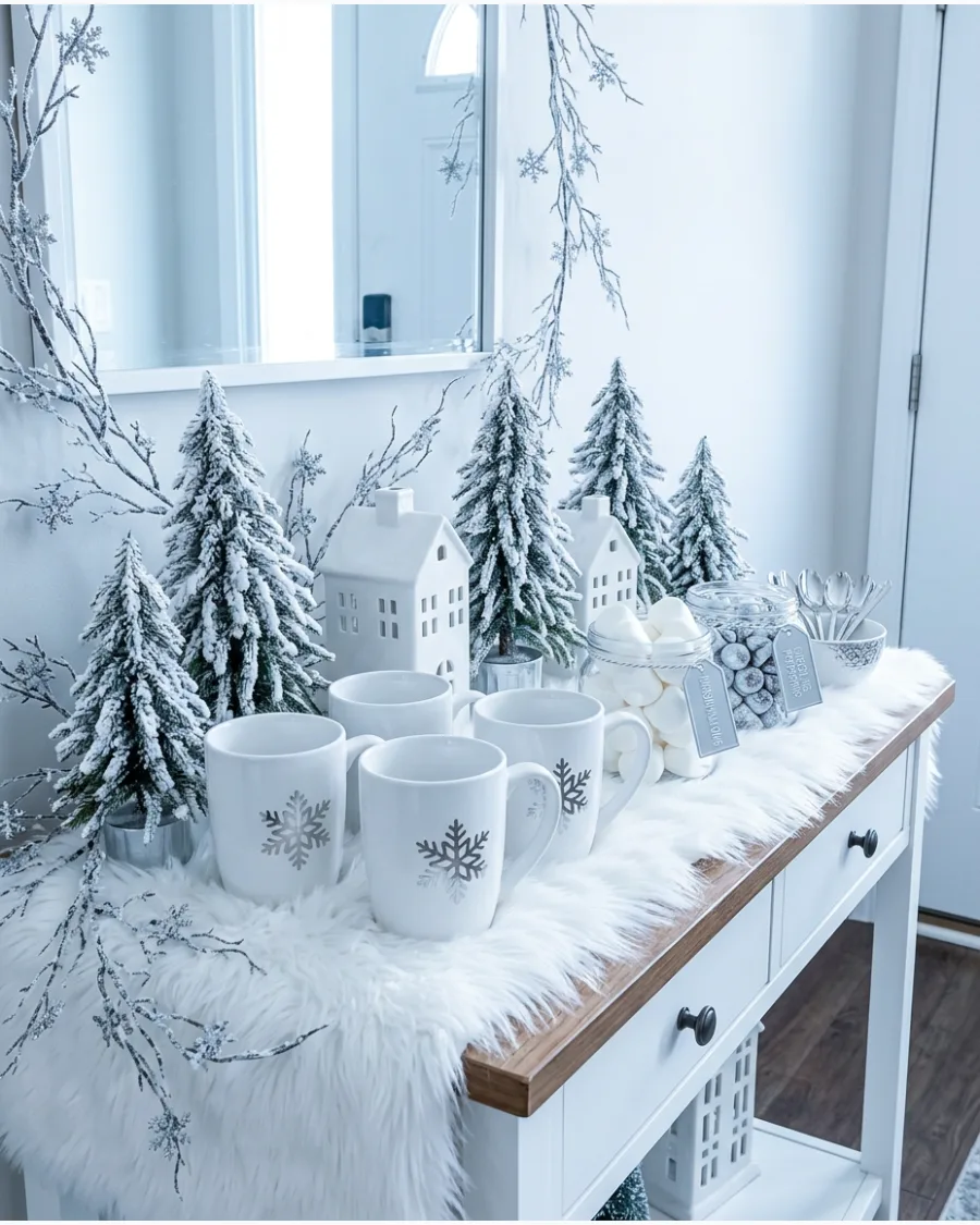 29. Winter Wonderland Hot Cocoa Bar