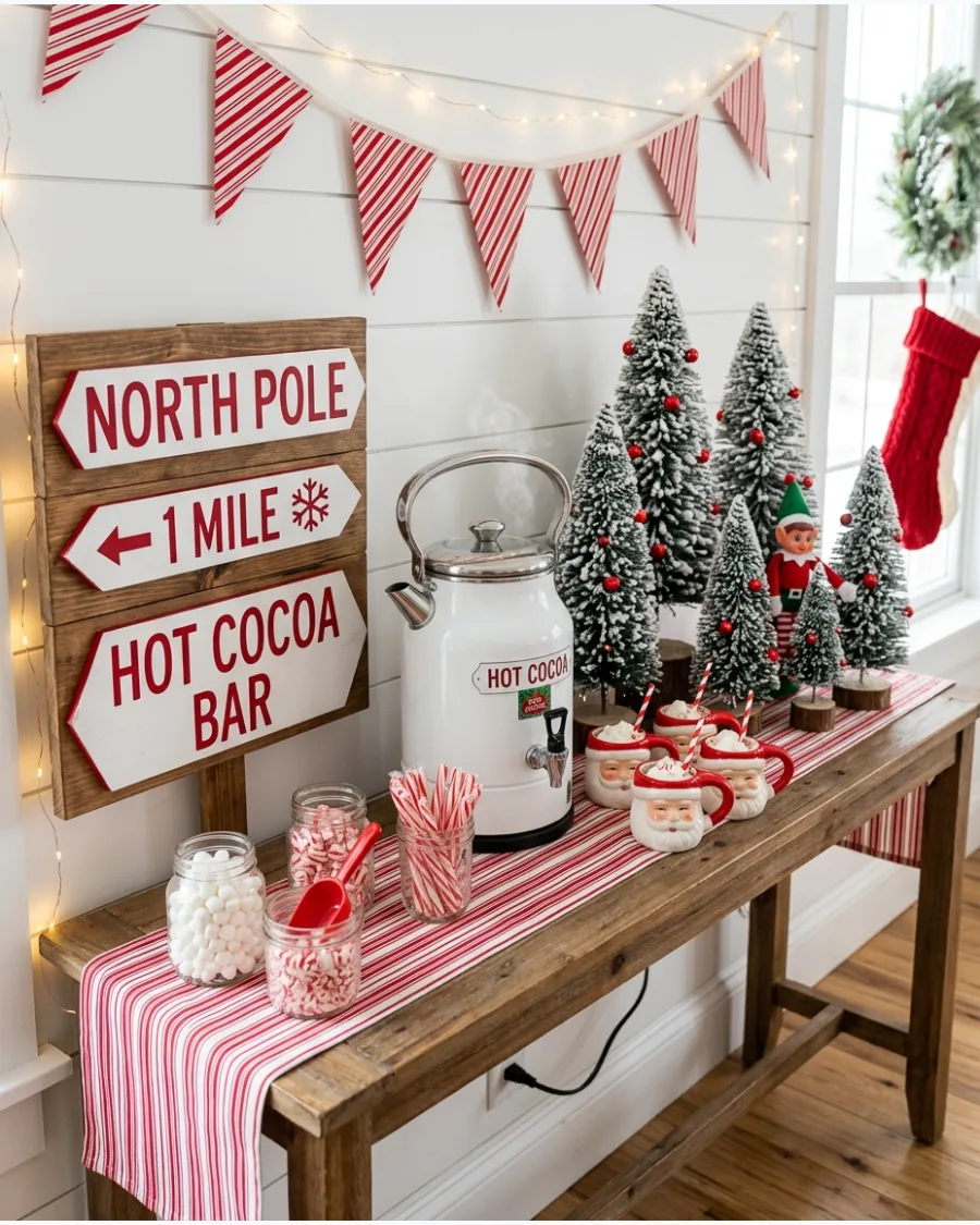 4. North Pole Hot Cocoa Bar