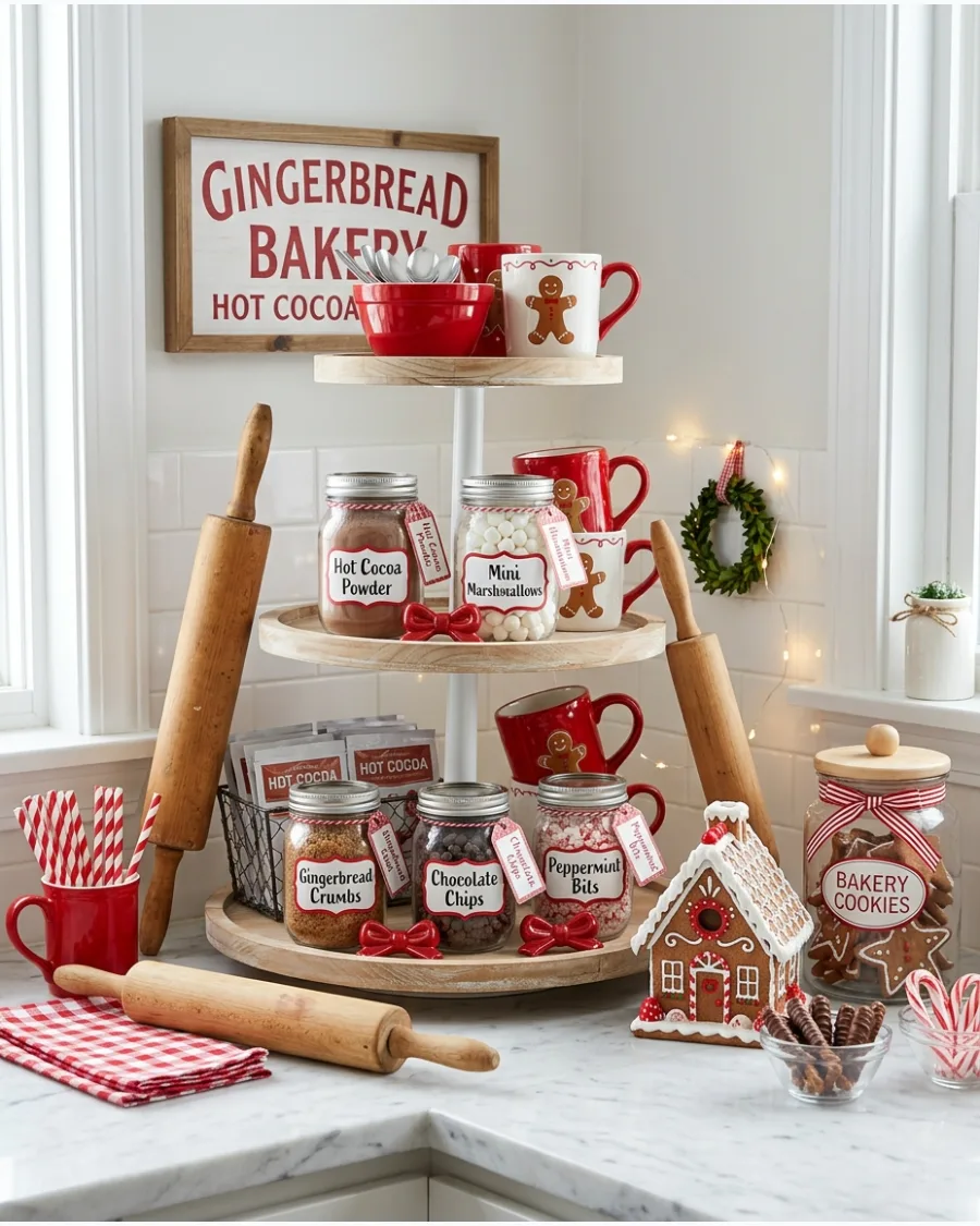 7. Gingerbread Bakery Hot Cocoa Bar