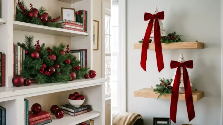 100 Christmas Shelf Decor Ideas