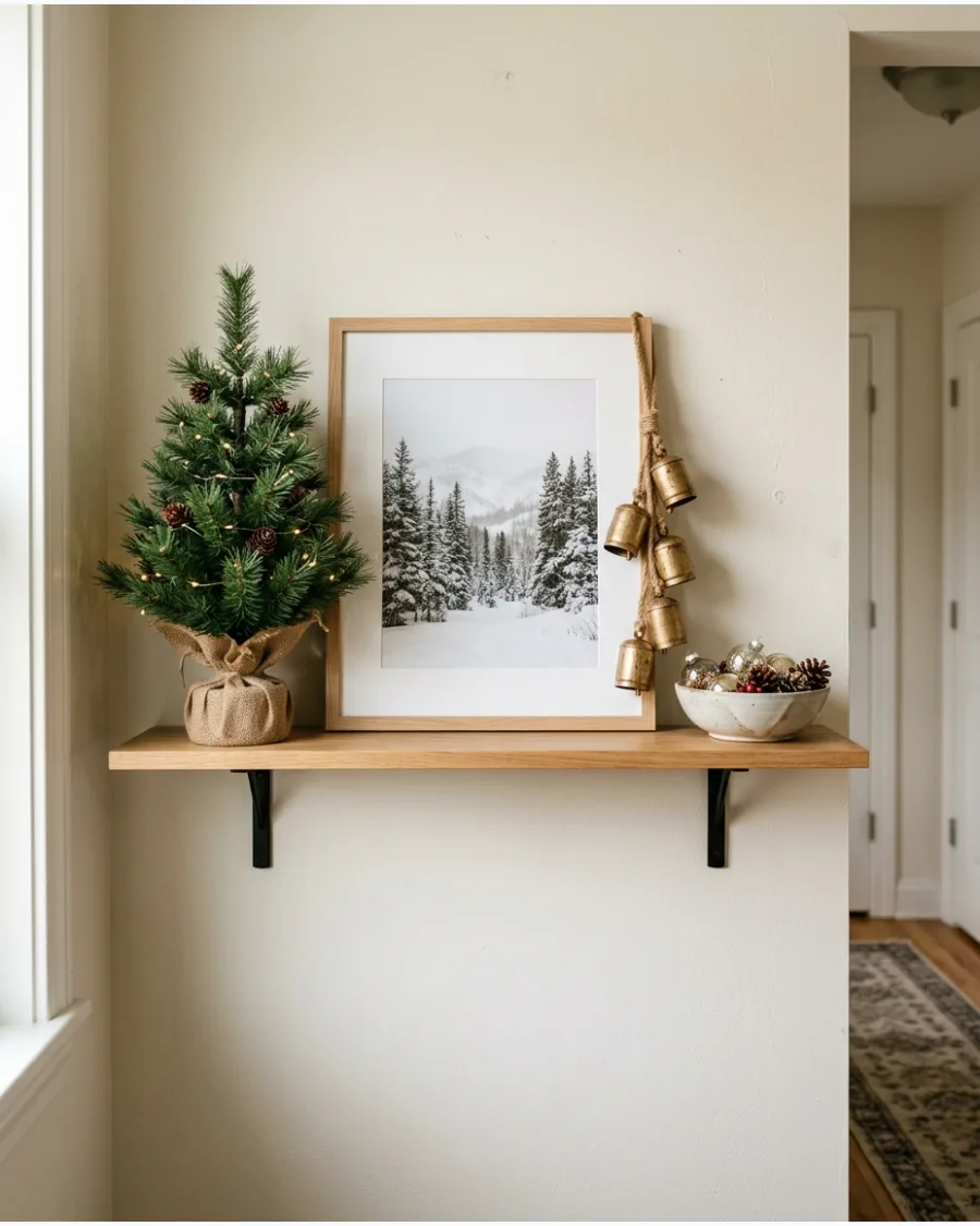 79. Christmas Entryway Shelf
