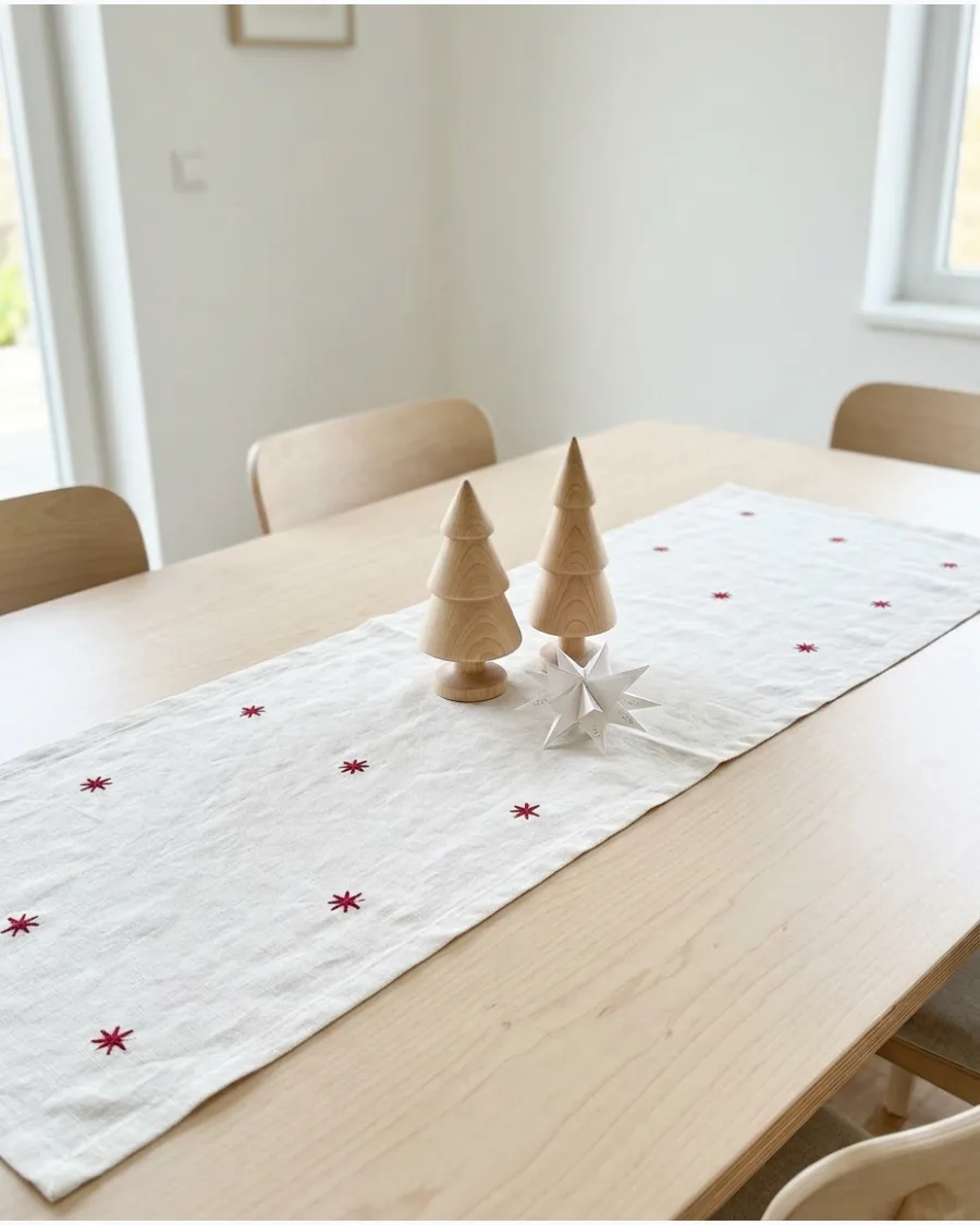 48. Scandinavian Christmas Table Runner