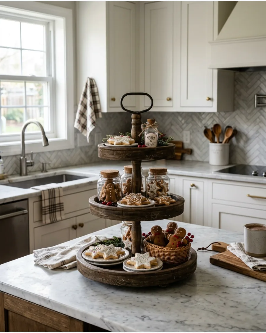 19. Christmas Cookie Tiered Tray