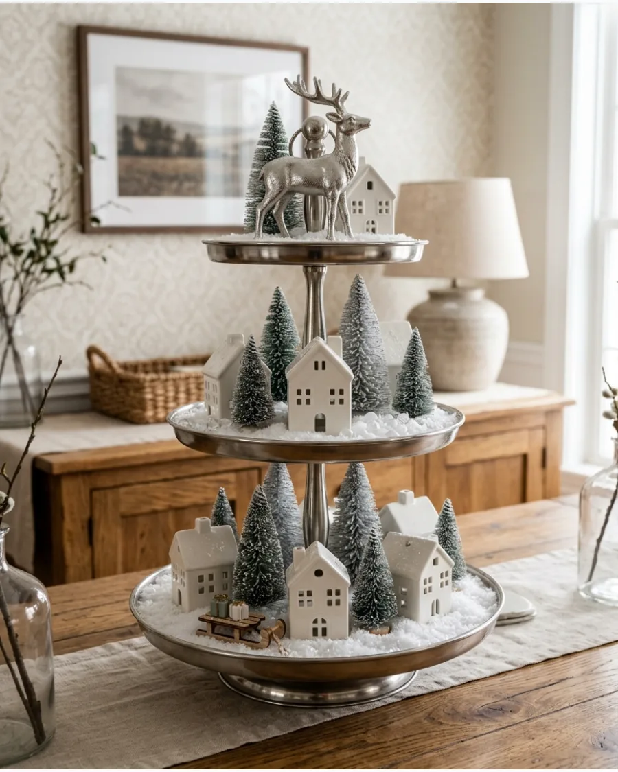 42. Winter Wonderland Tiered Tray