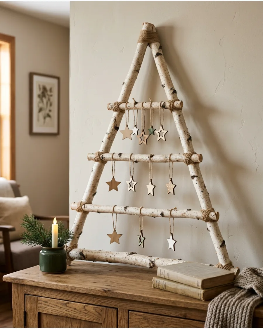 10. Birch Branch Christmas Tree
