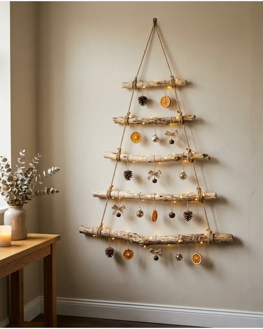 2. Hanging Branch Wall Christmas Tree