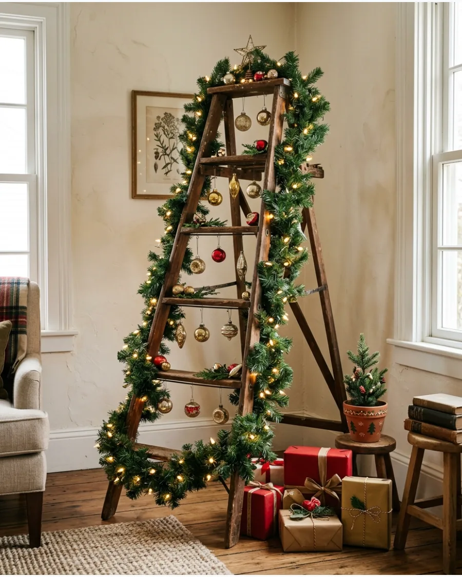 21. Ladder Christmas Tree