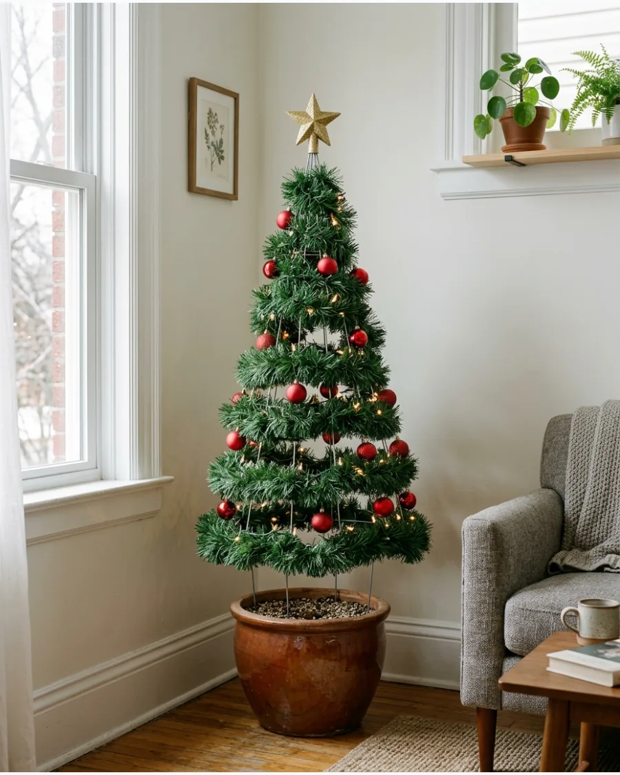 26. Tomato Cage Christmas Tree