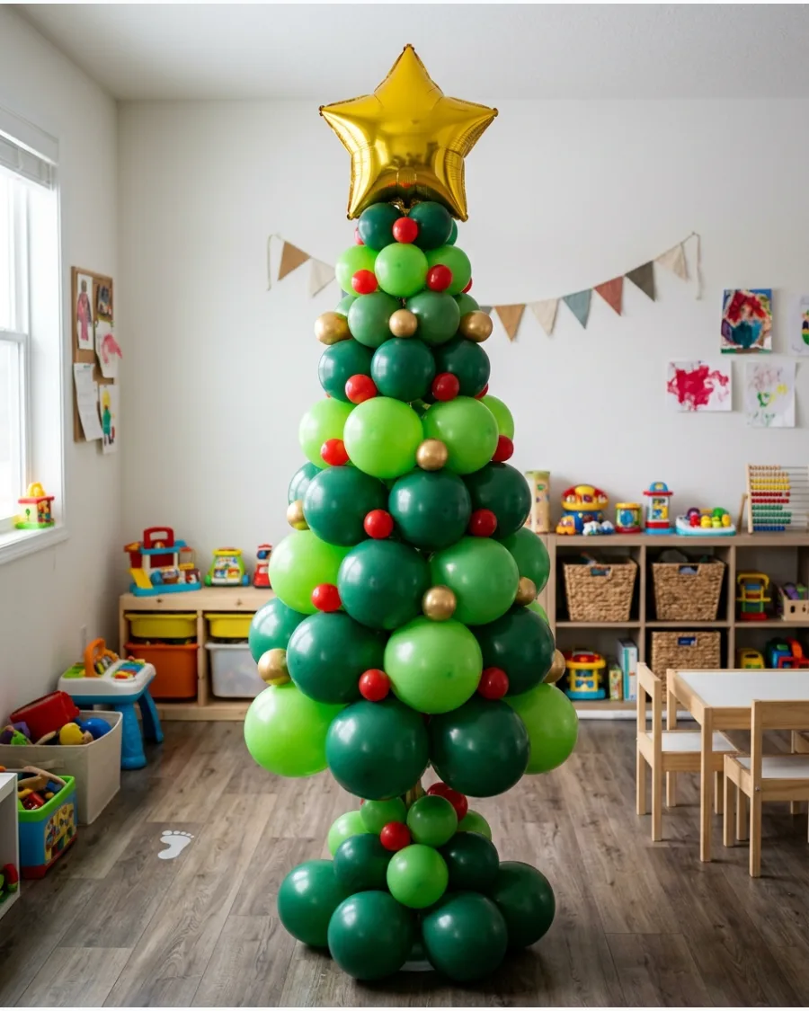 28. Balloon Christmas Tree