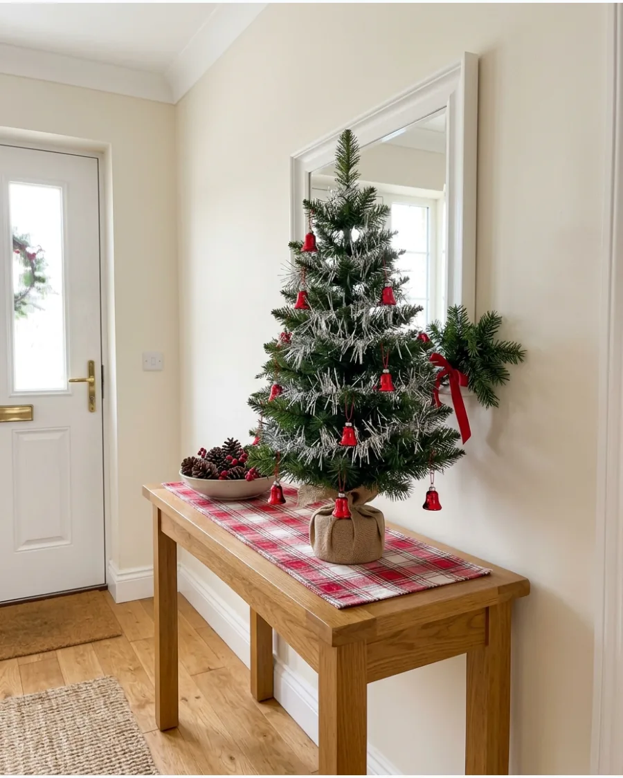 58. Tabletop Tinsel Christmas Tree