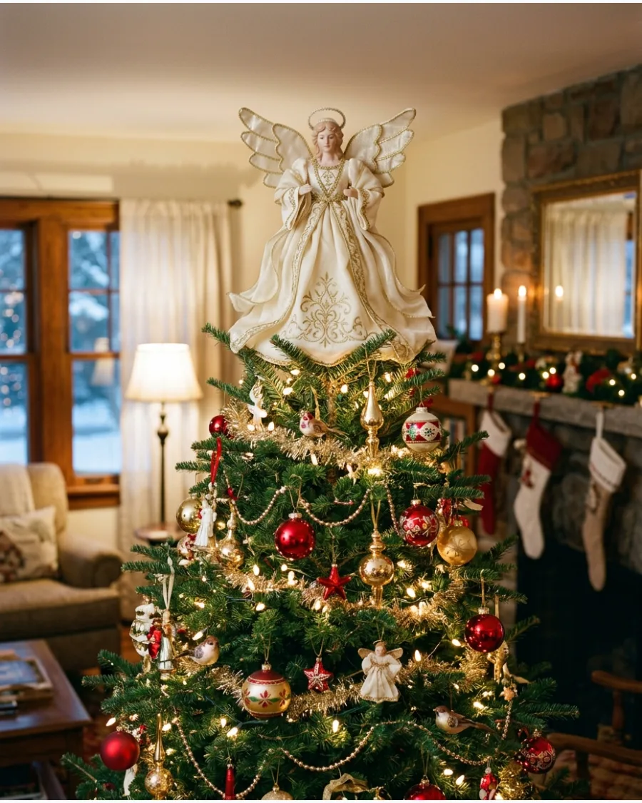 19. Classic Christmas Angel Tree Topper