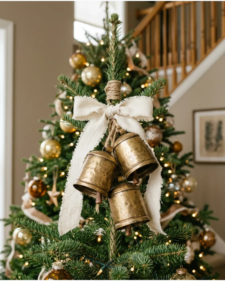 47. Oversized Christmas Bells Tree Topper
