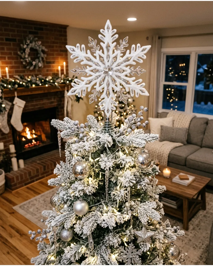 49. Snowflake Christmas Tree Topper