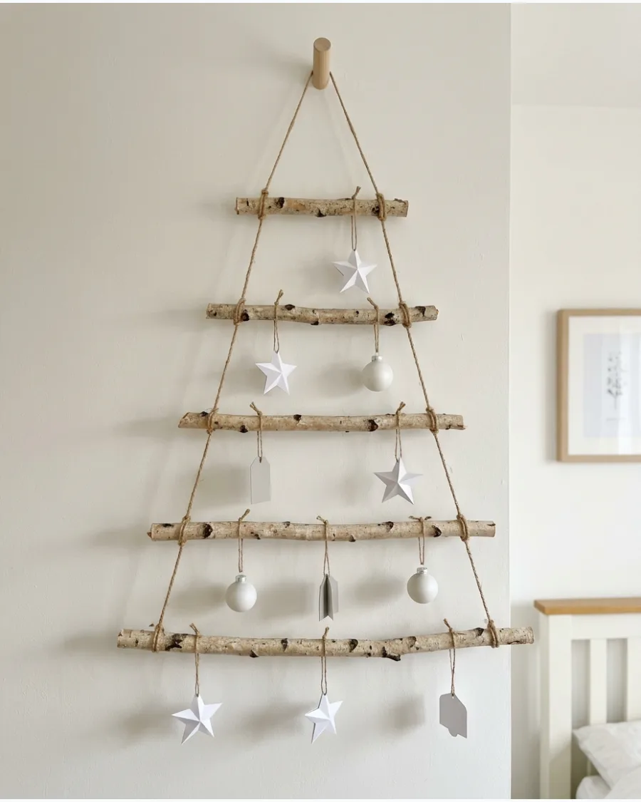 28. Minimalist Scandinavian Wall Tree