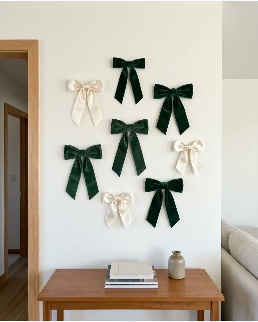 34. Christmas Bow Gallery Wall