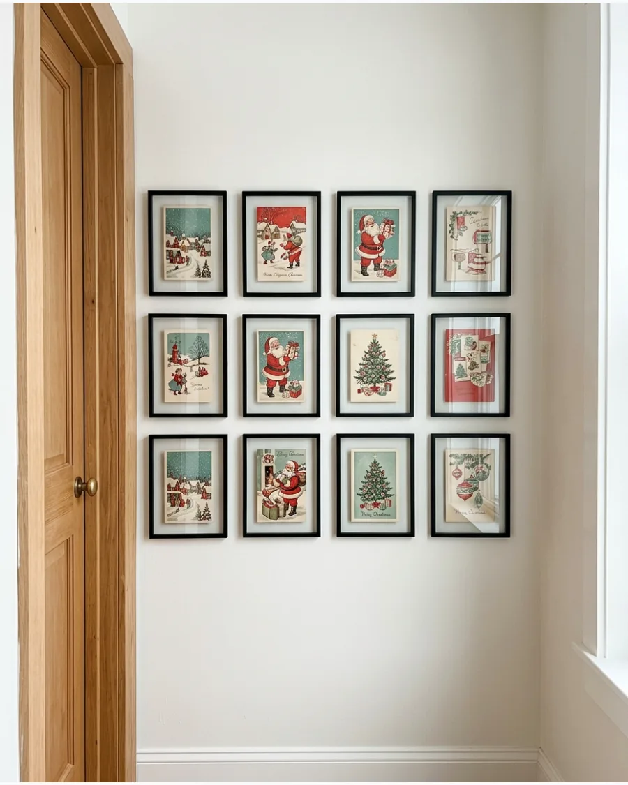 52. Christmas Postcard Gallery Wall