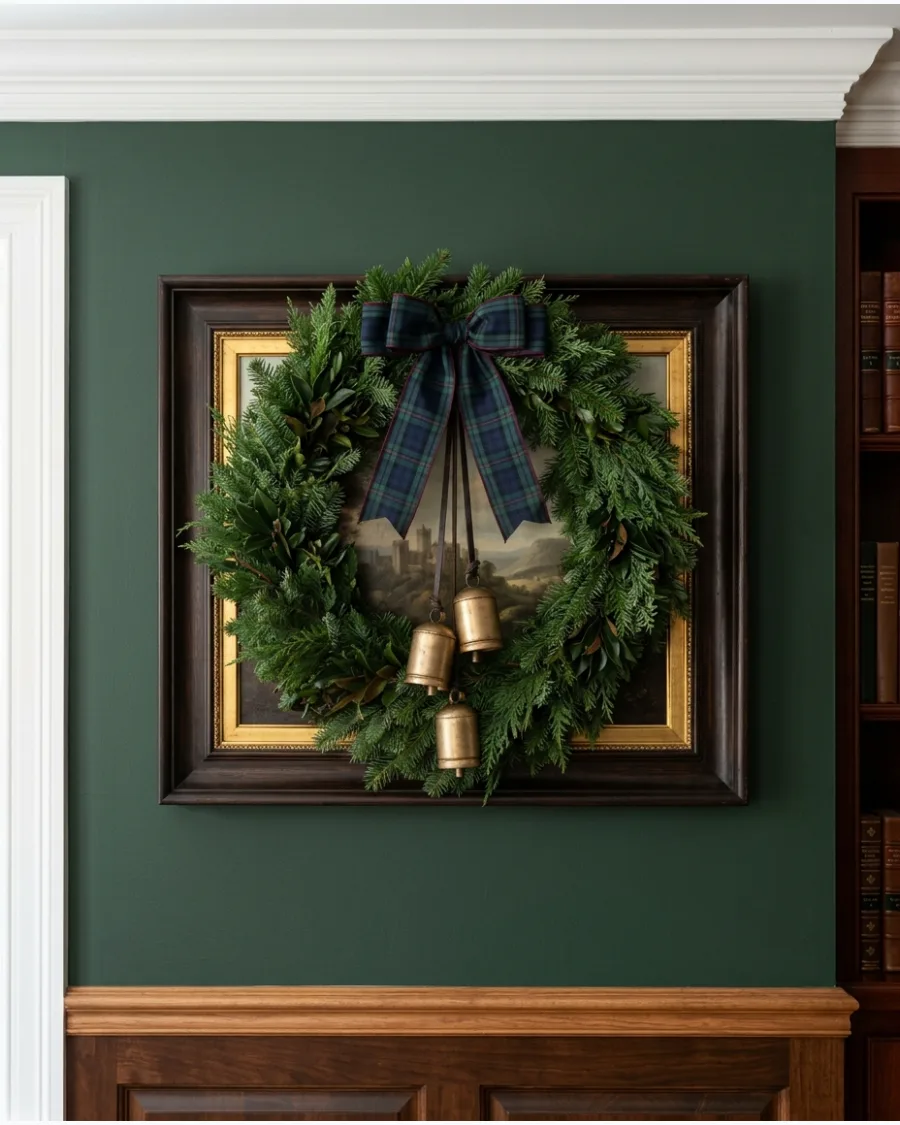 63. Ralph Lauren Inspired Christmas Wall Decor