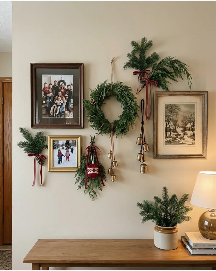 70. Cozy Collected Christmas Wall Decor