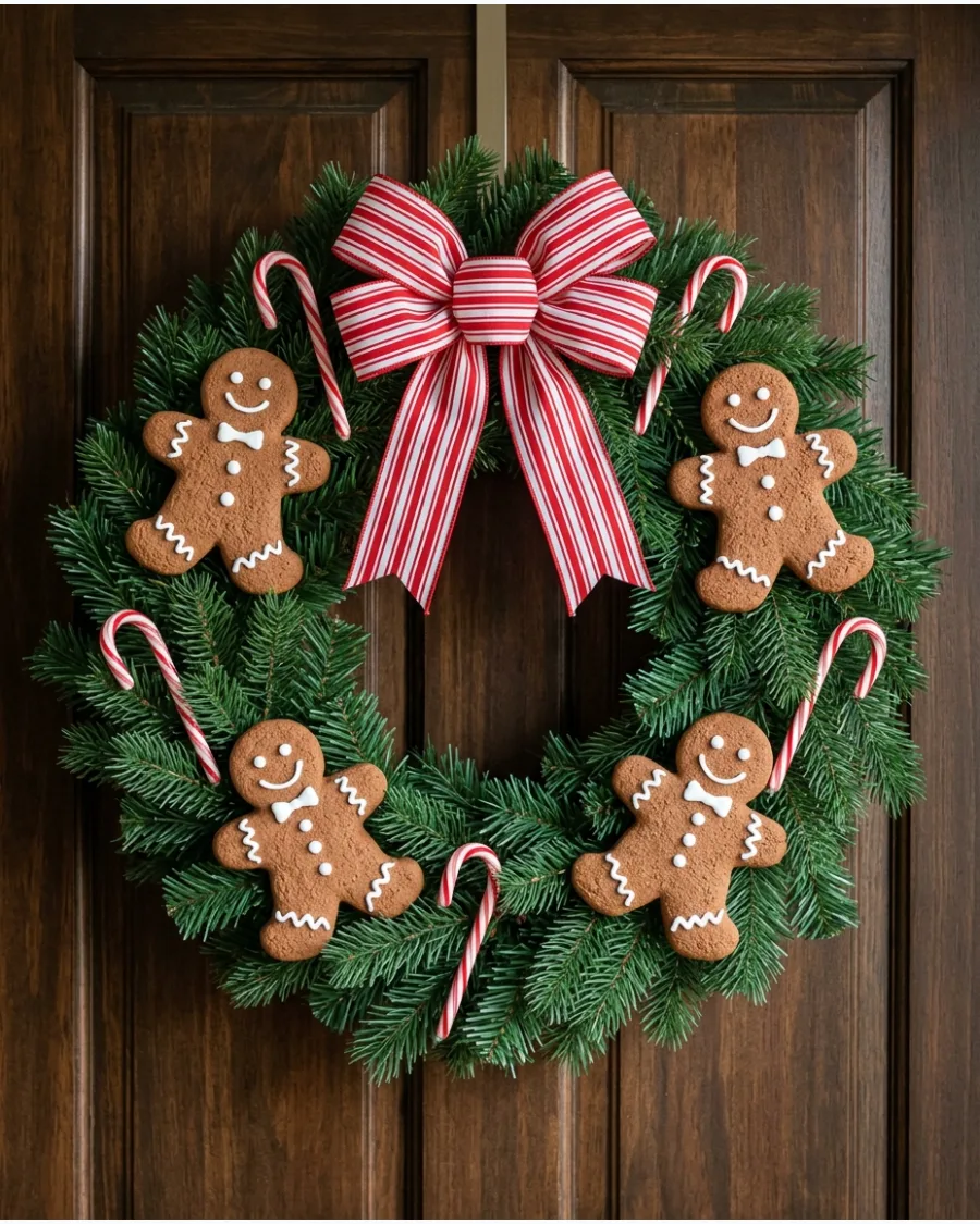 41. Gingerbread Christmas Wreath