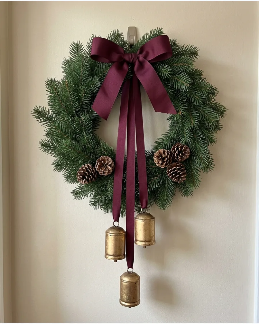 5. Easy Christmas Bell Wreath