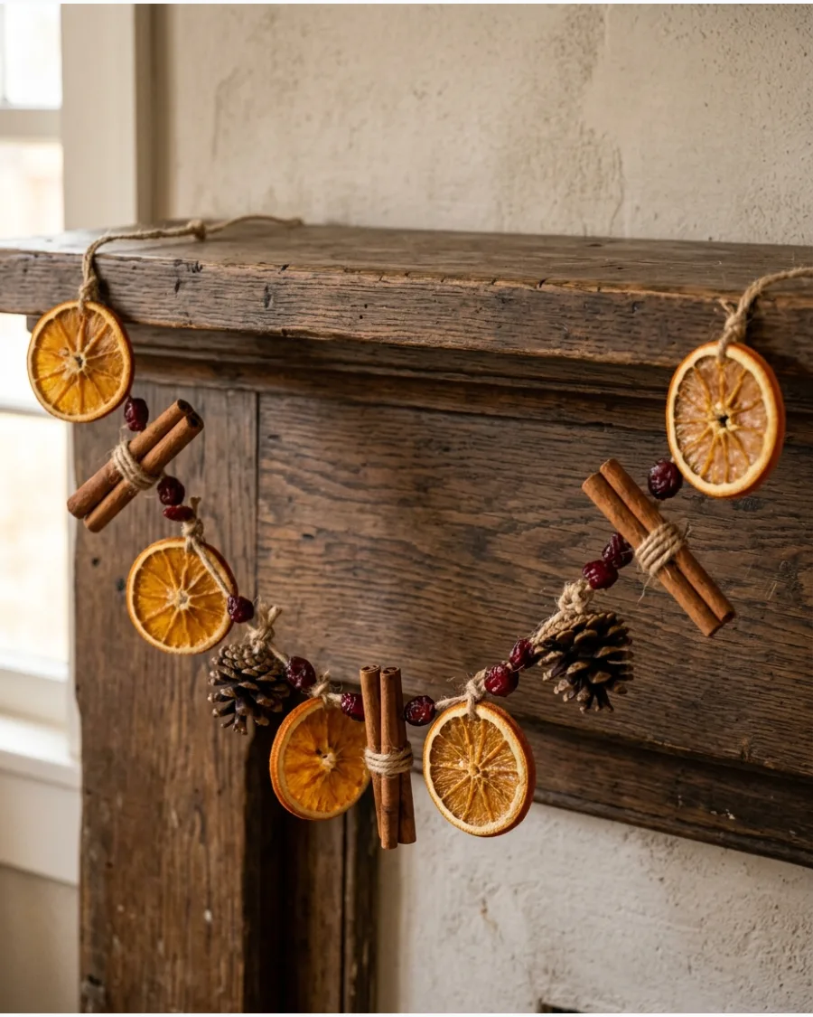 11. Old-Fashioned Dried Orange Garland