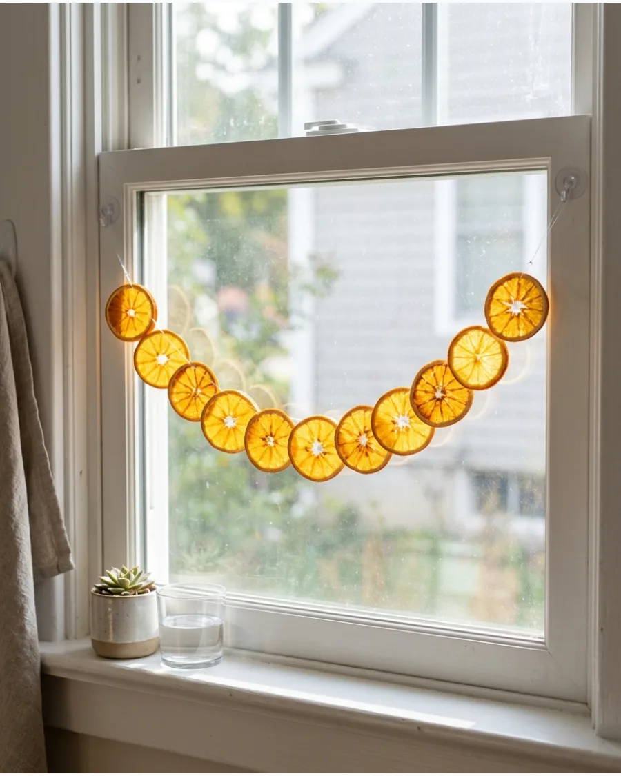 34. Dried Orange Window Garland