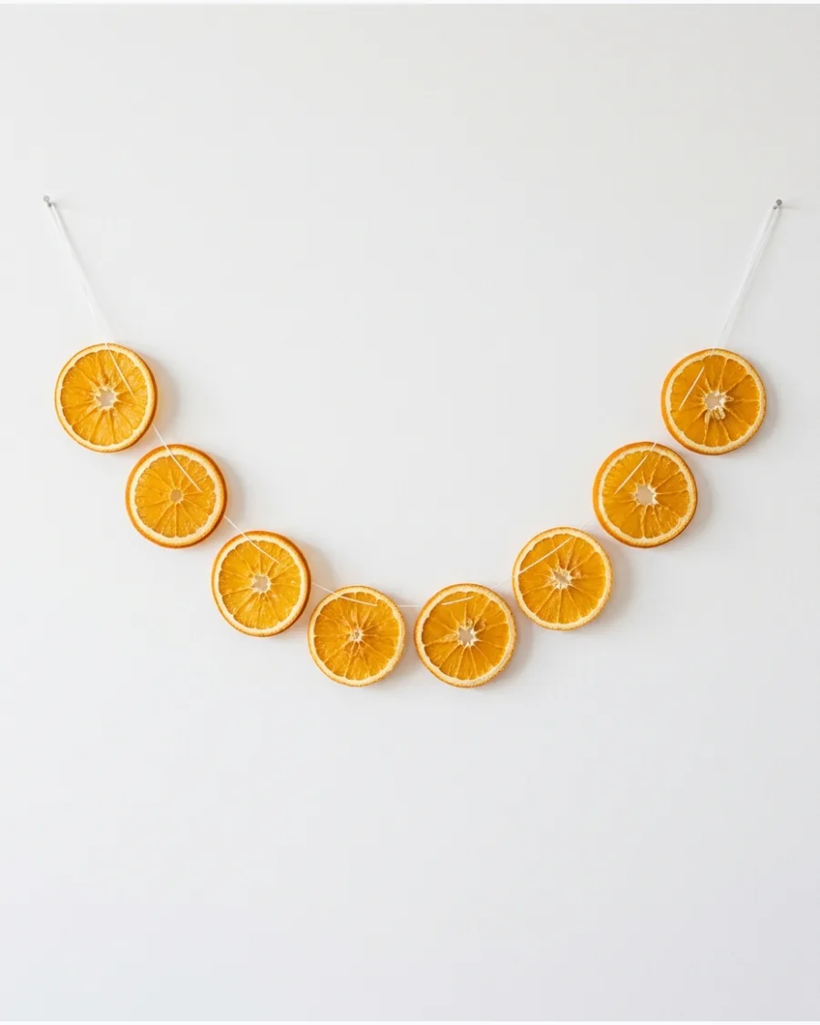 41. Minimalist Dried Orange Garland