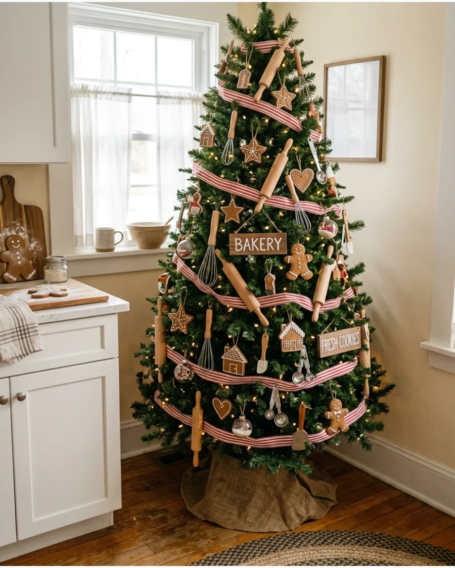 25. Gingerbread Bakery Christmas Tree