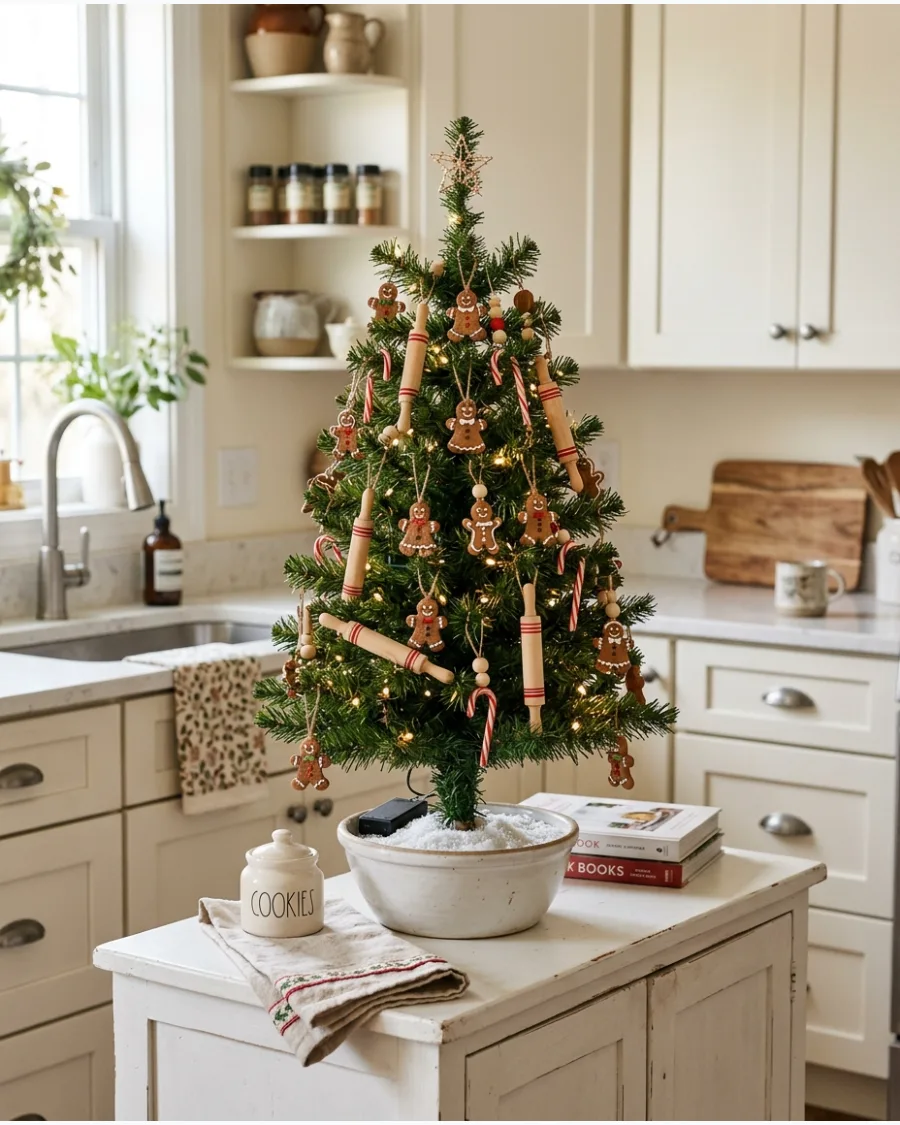 29. Small Gingerbread Kitchen Christmas Tree