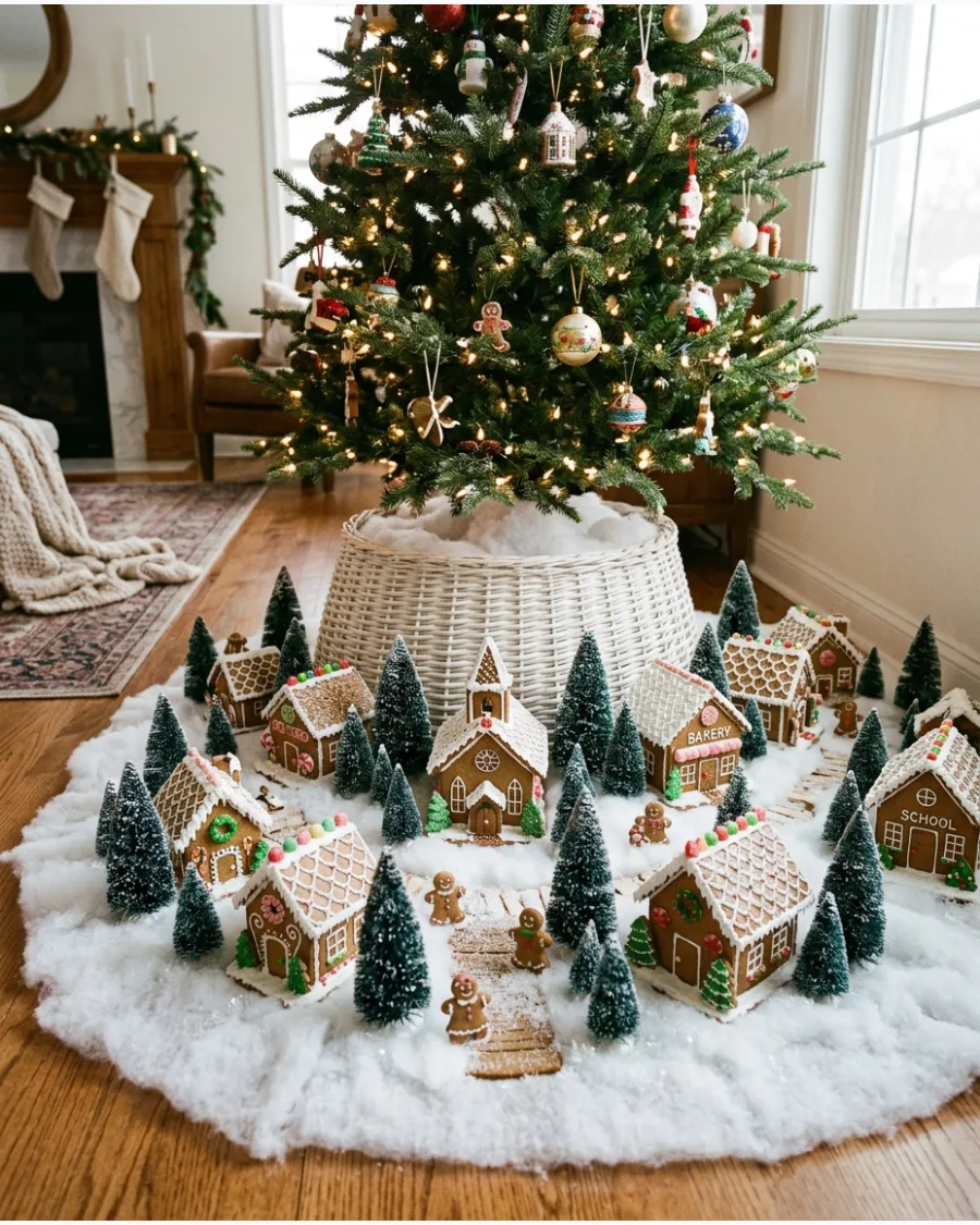 30. Gingerbread Christmas Tree Base Display