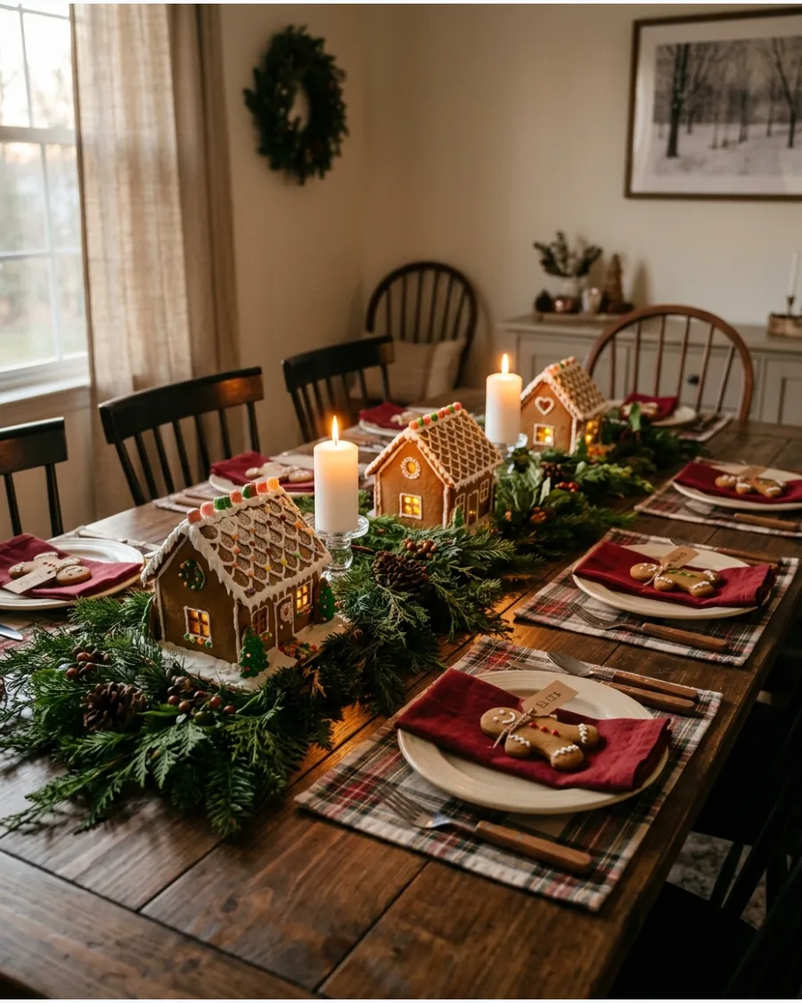45. Gingerbread Christmas Dining Table