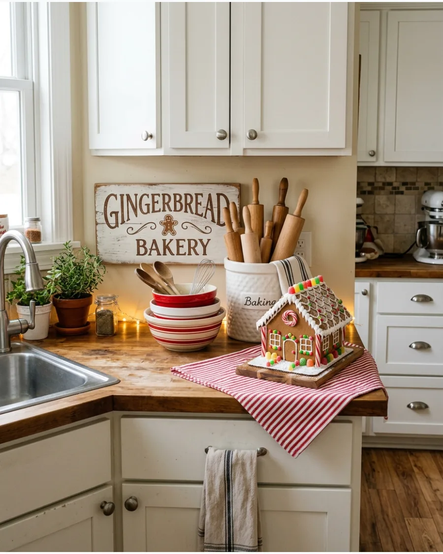 6. Gingerbread Bakery Christmas Theme