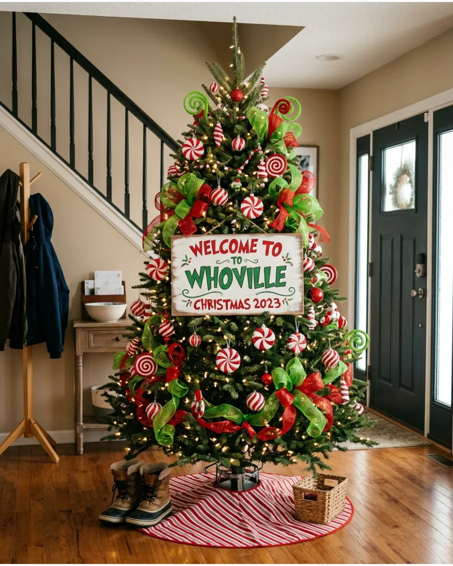 8. Welcome to Whoville Christmas Tree