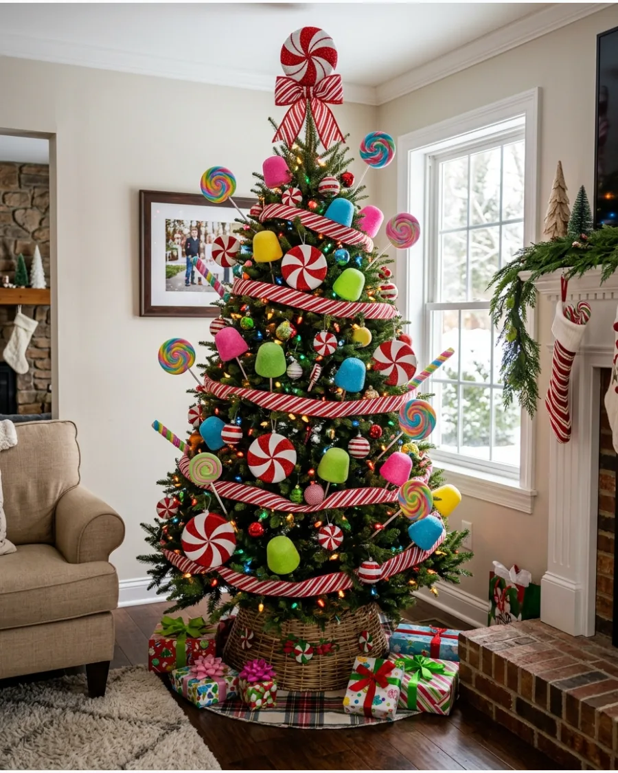 10. Whoville Candyland Christmas Tree