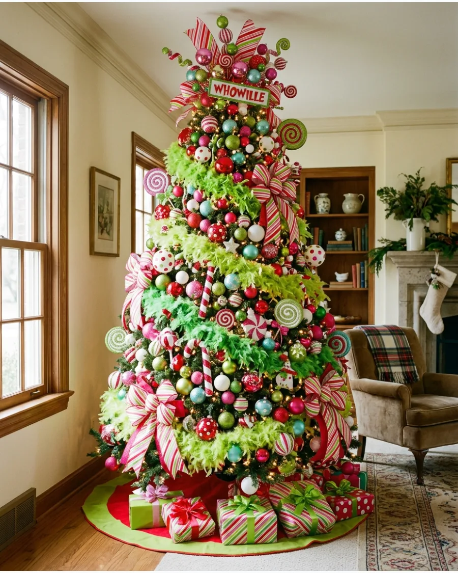 13. Maximalist Whoville Christmas Tree