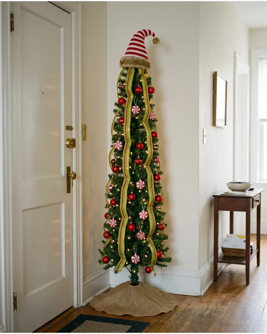 36. Slim Grinch Christmas Tree