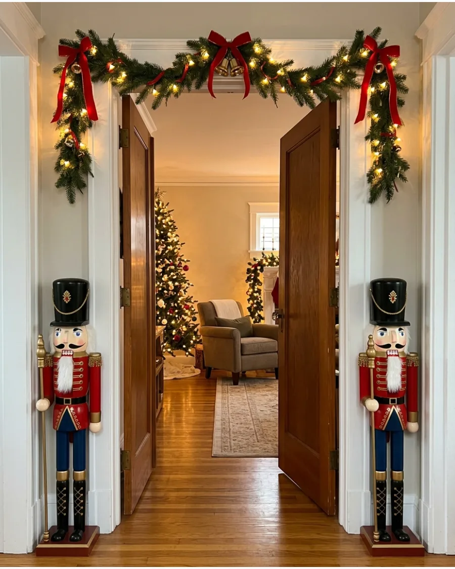 12. Nutcracker Guarding the Christmas Doorway